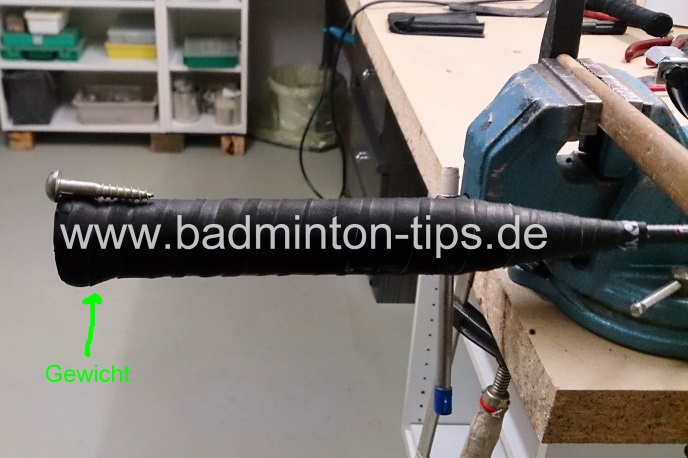 Racketgewichtung - Badmintontraining auf www.badminton-tips.de