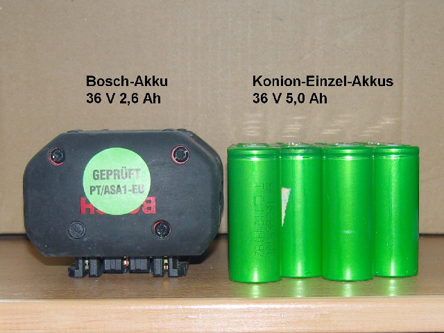 Akkus: Bosch vs. Konion-Zellen